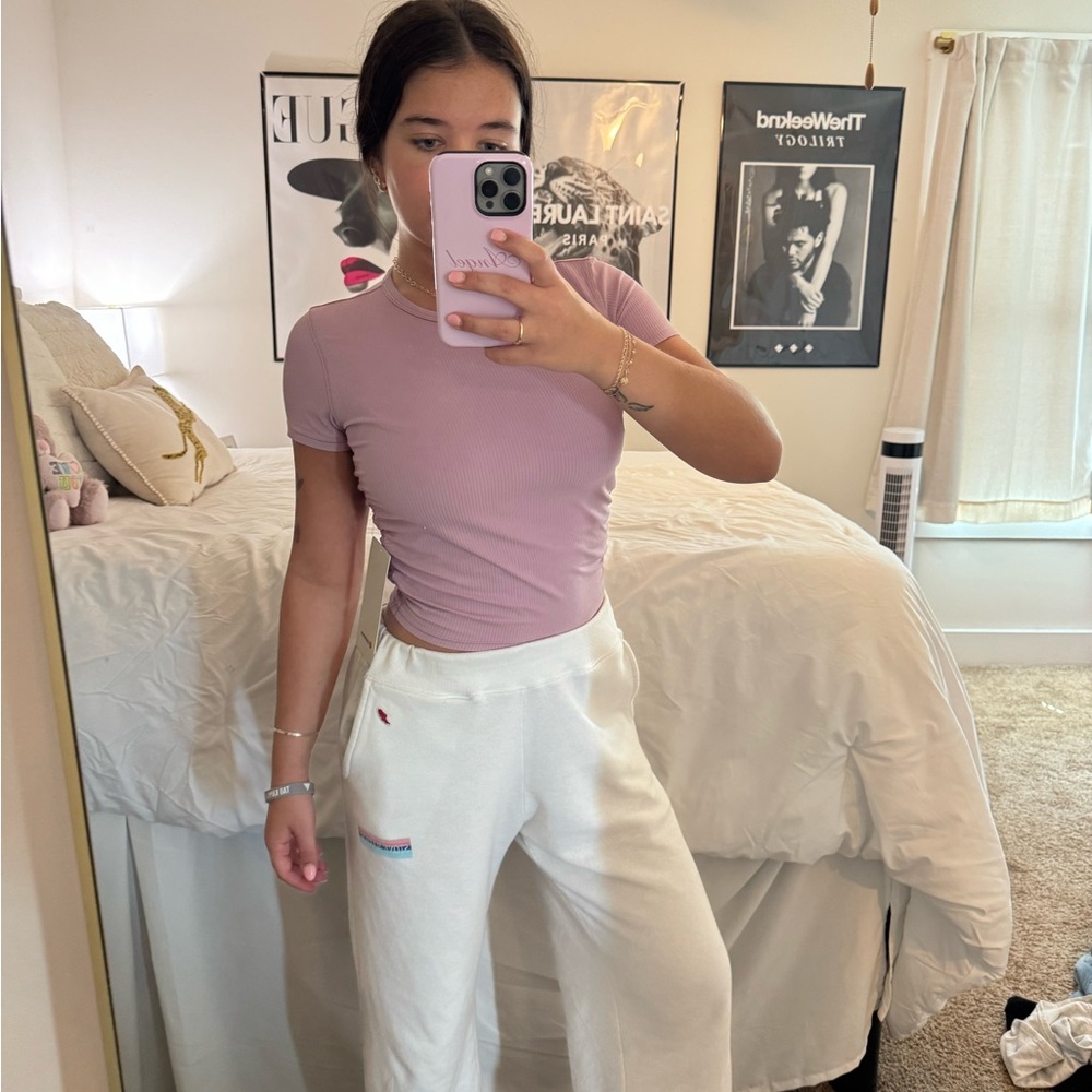 Lululemon Purple Ribbed Tee